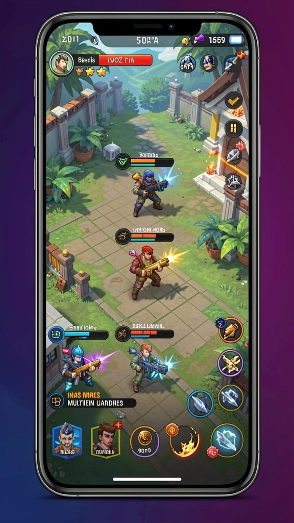 aa666 - Screenshot pertarungan seru melawan musuh yang menegangkan.