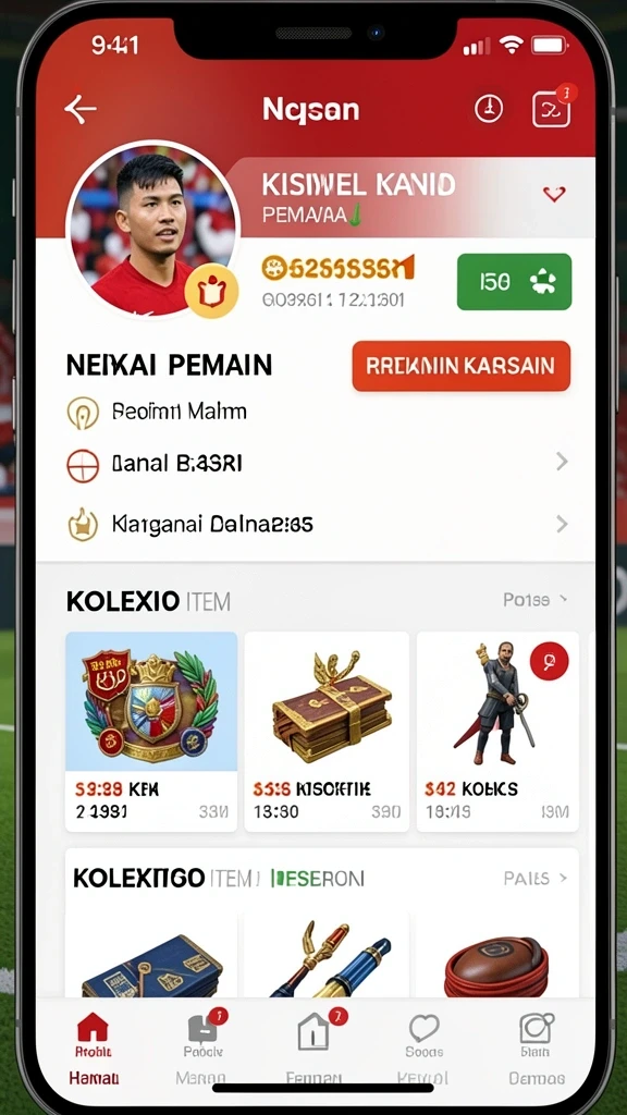 hokage77 - Ilustrasi pemilihan karakter dan kustomisasi senjata.
