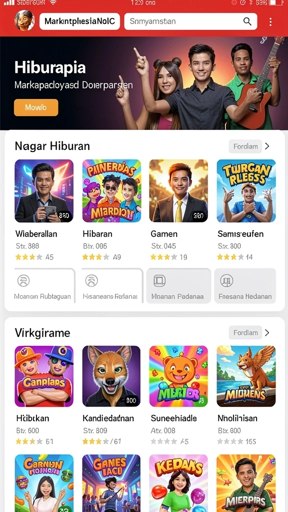 playwin - Tampilan antarmuka aplikasi PLAYWIN yang menarik.